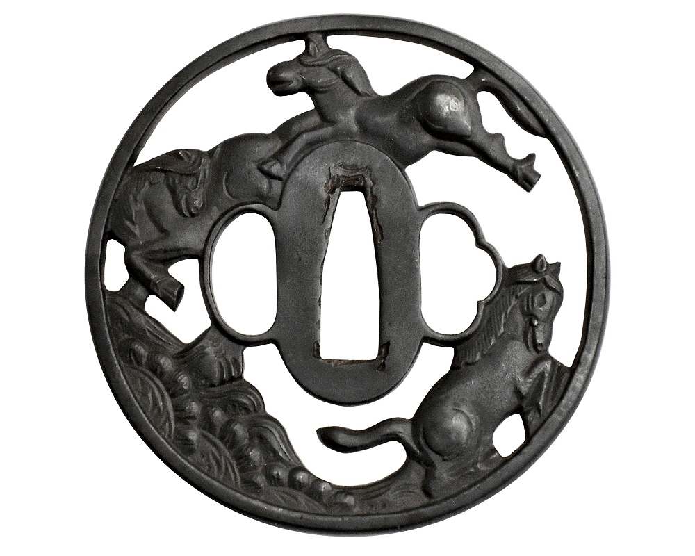 HANWEI (ハンウェイ) つばコレクション　鉄鍔 1106-HW 馬