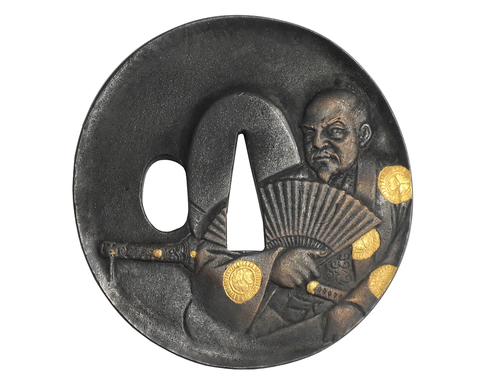 HANWEI (ハンウェイ) つばコレクション　銅鍔 1155-GT 徳川家康