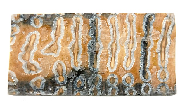 ナイフ用ハンドル材 323153 マンモスツース マンモスの歯の化石 12x60x120