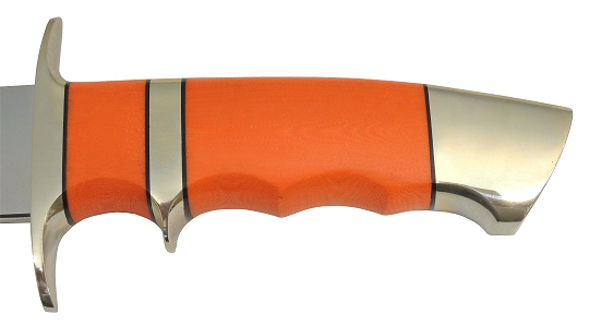 ナイフ用ハンドル材 323952 マイカルタ　G-10オレンジ 6.4x300x300 (1枚)