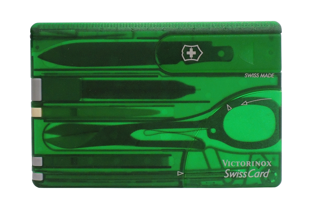 ビクトリノックス VICTORINOX　0.7144.T4 スイスカード T4 GN 半透明グリーン