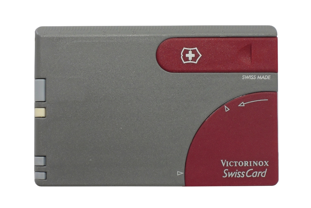 【見切り品】ビクトリノックス VICTORINOX　4.3407 スイスカード レッド/ダークグレー