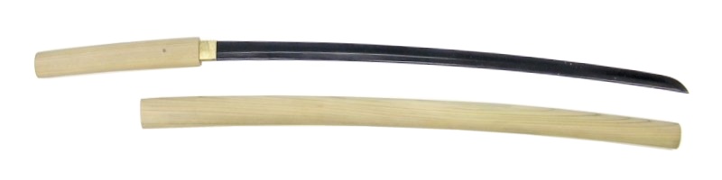尾形刀剣 日本刀 OG-51/B 白鞘、黒刀身　大刀