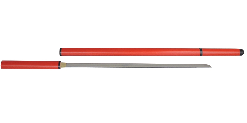 尾形刀剣 ZT-4 座頭市仕込み杖　楕円朱鞘