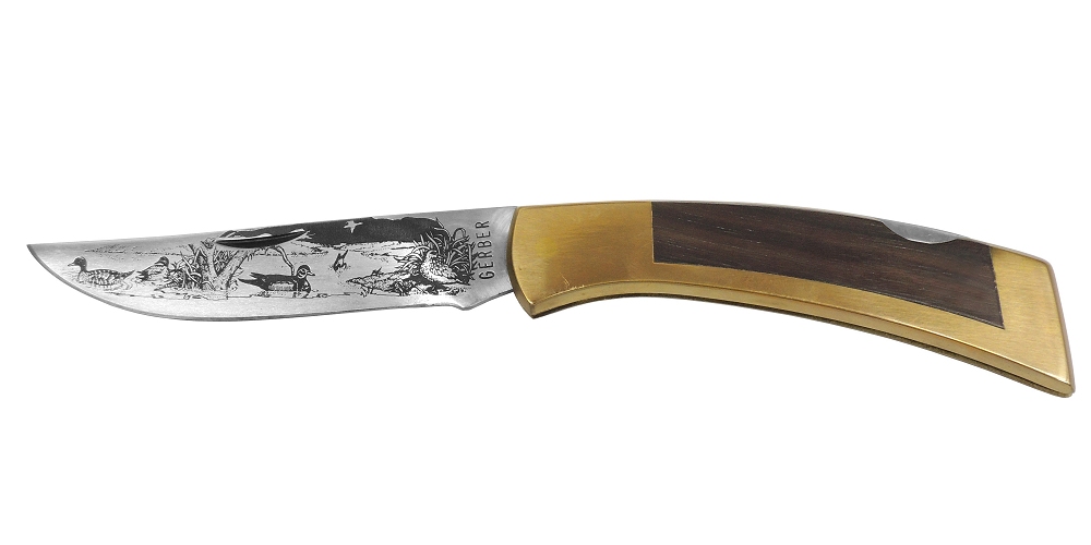 オールドガーバーナイフ OLD GERBER KNIVES　OG36 FSII 自然の中に楽しむタックのエッチング入